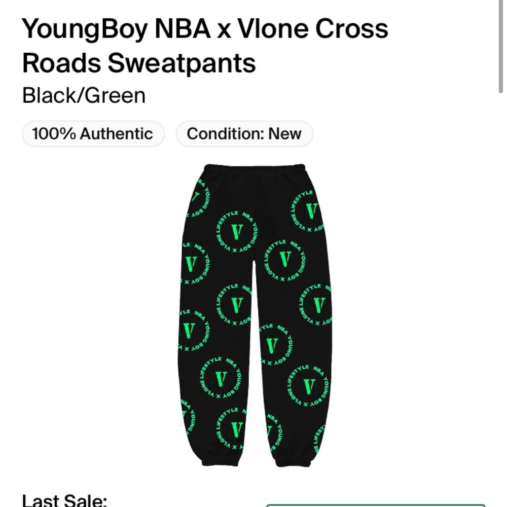 NBAxVlone sweat pants